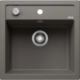 Lavello in gres Blanco DALAGO 5 con comando eccentrico / Grigio vulcano