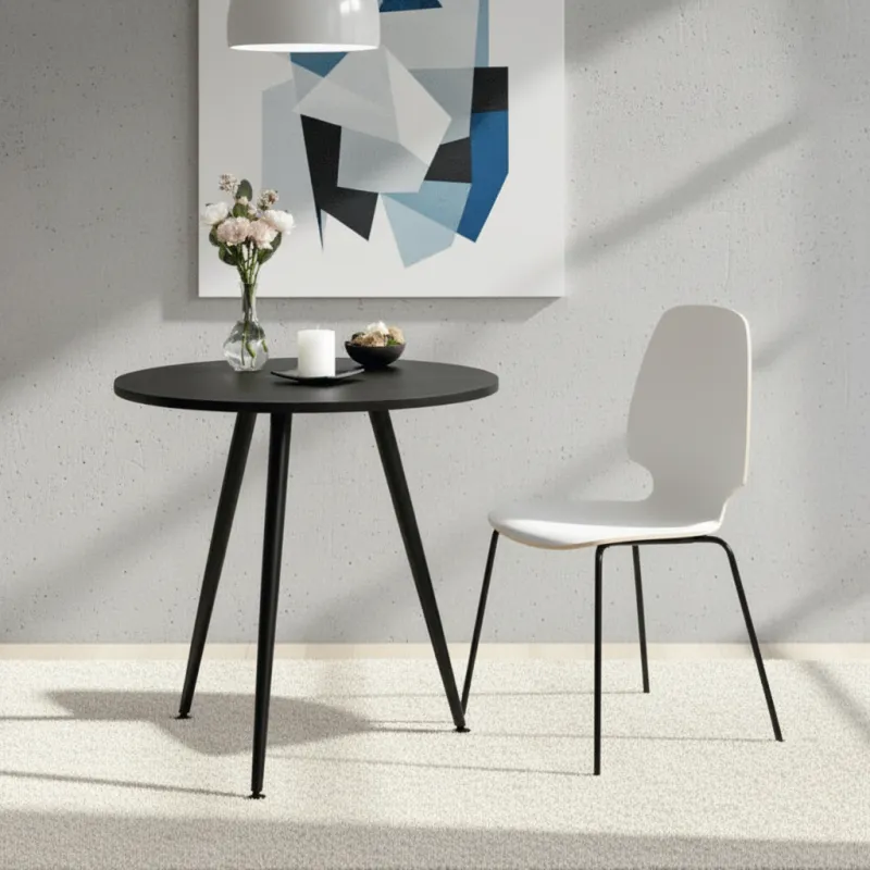 Gamba da tavolo inclinabile CUBIC / Nero opaco