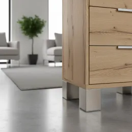 Piedino per mobili XANA / Effetto acciaio inox
