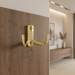 Appendiabiti per mobili BRUNO Mini / Oro lucido