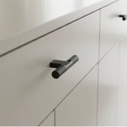 Pomello INDUST DUO / Nero opaco