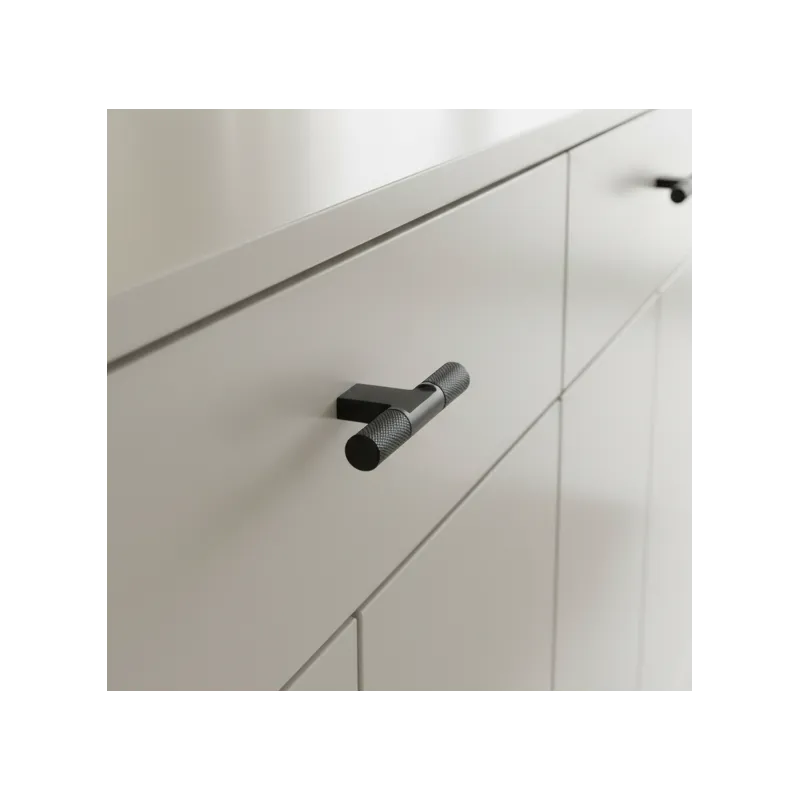 Pomello INDUST DUO / Nero opaco