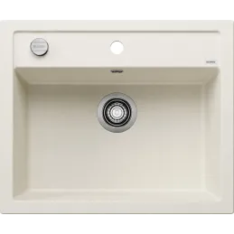 Lavello in gres Blanco DALAGO 6 con comando eccentrico / Bianco soft