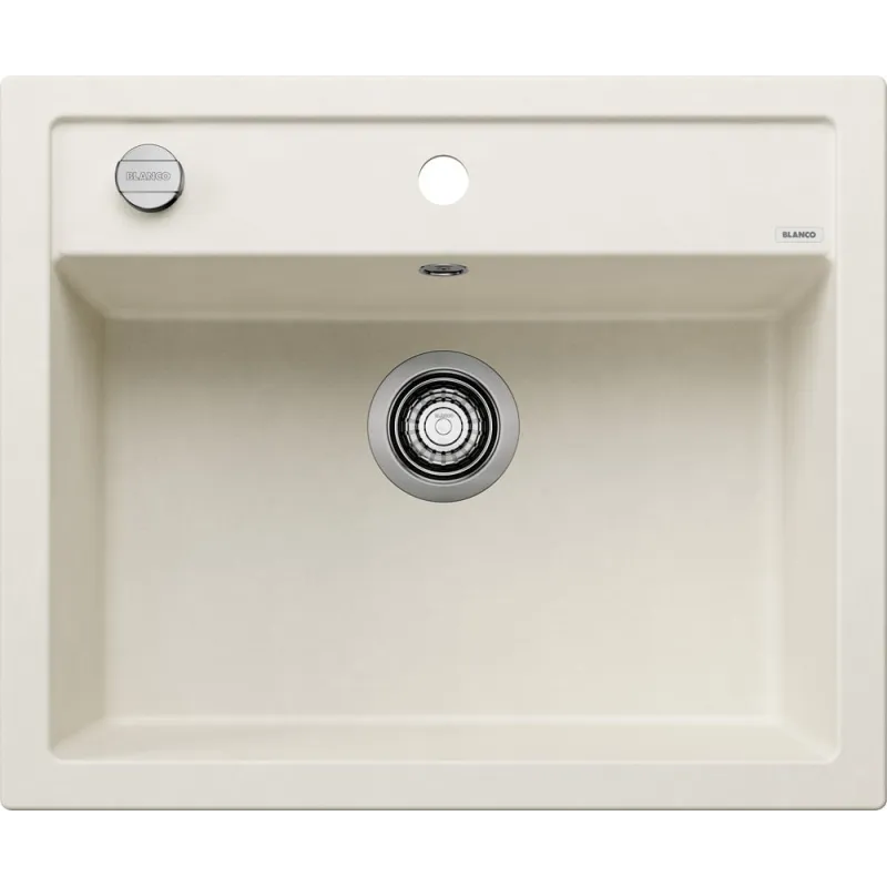 Lavello in gres Blanco DALAGO 6 con comando eccentrico / Bianco soft