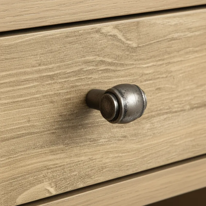 Pomolo RUSTICALE / Color argento anticato