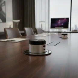 Presa elettrica estraibile VENUX 1x USB A-C / Acciaio inox