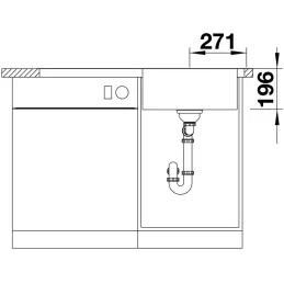 Lavello in acciaio inox Blanco DIVON II 5 S-IF