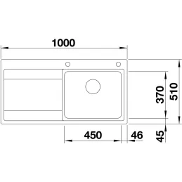 Lavello in acciaio inox Blanco DIVON II 5 S-IF