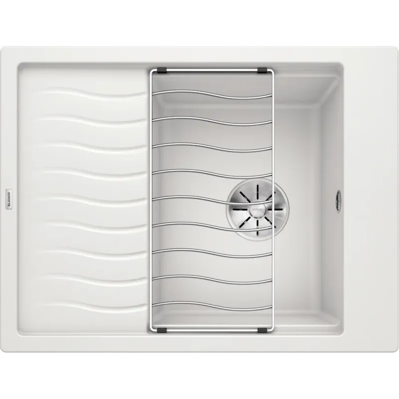 Lavello in gres Blanco ELON 45 S con griglia / Bianco
