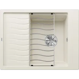Lavello in gres Blanco ELON 45 S con griglia / Bianco soft