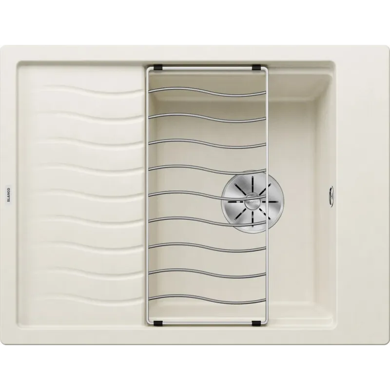 Lavello in gres Blanco ELON 45 S con griglia / Bianco soft