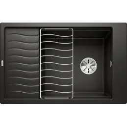 Lavello in gres Blanco ELON XL 6 S con griglia / Nero