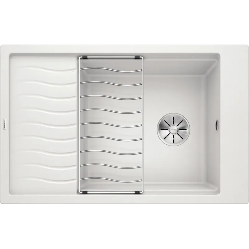 Lavello in gres Blanco ELON XL 6 S con griglia / Bianco