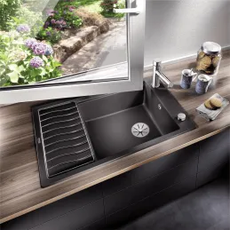 Lavello in gres Blanco ELON XL 6 S con griglia / Bianco soft