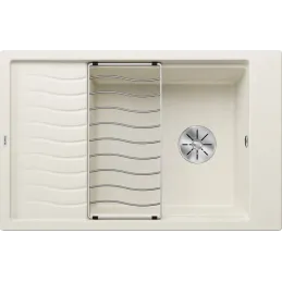 Lavello in gres Blanco ELON XL 6 S con griglia / Bianco soft