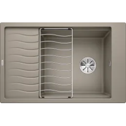 Lavello in ceramica Blanco ELON XL 6 S con griglia / Tartufo