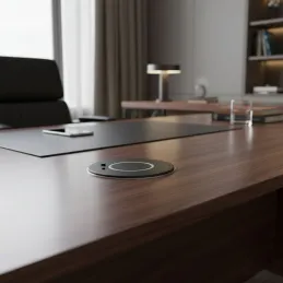 Caricabatterie wireless MULTI 15W + USB A-C / Nero