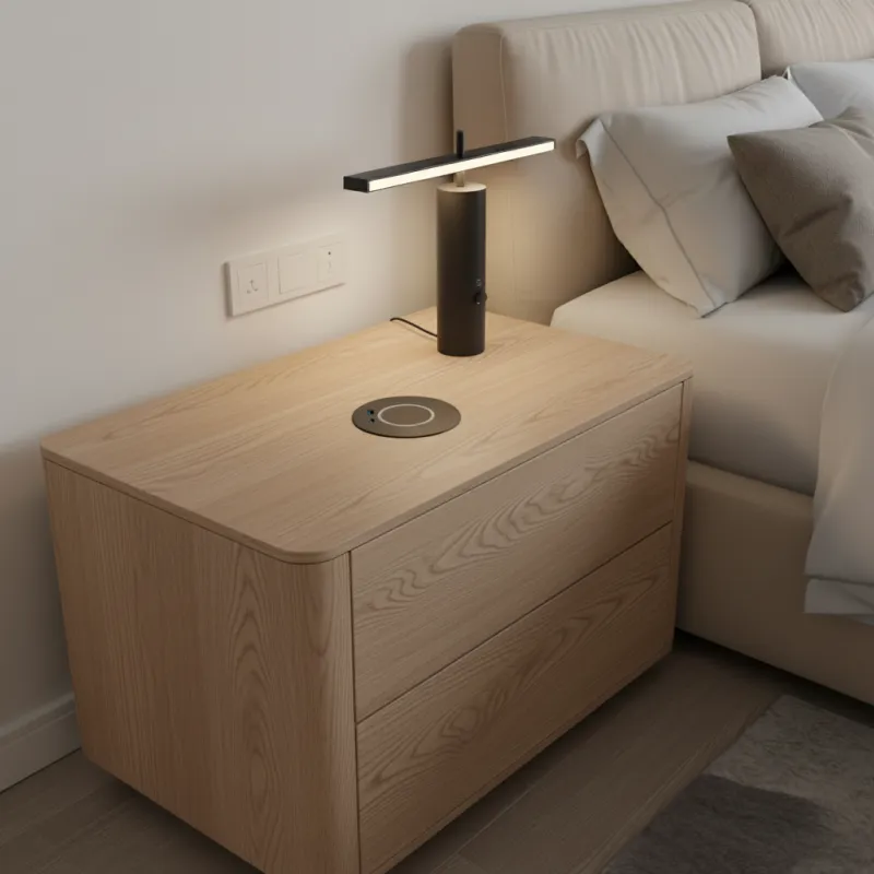 Caricabatterie wireless MULTI 15W + USB A-C / Nero