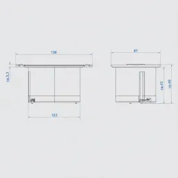 Presa da incasso BACHMANN DUE 2 x 230V / Nera