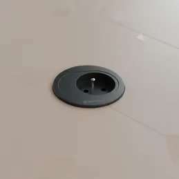 Presa elettrica ATOM FRENCH 1 x 230 V / Nero opaco
