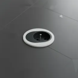 Presa elettrica ATOM FRENCH 1 x 230 V / Bianco opaco