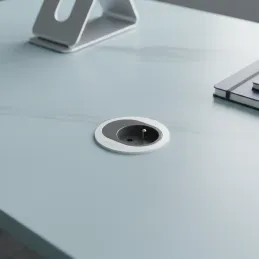 Presa elettrica ATOM FRENCH 1 x 230 V / Bianco opaco