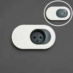 Presa elettrica ORBIT 1 x 230 V / Bianco opaco