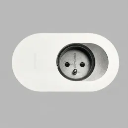 Presa elettrica ORBIT 1 x 230 V / Bianco opaco