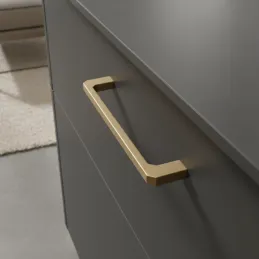 Maniglia BIANCA / Oro opaco