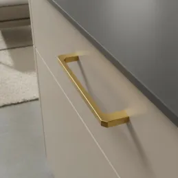 Maniglia BIANCA / Oro lucido
