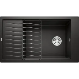 Lavello in gres Blanco ELON XL 8 S con griglia / Nero