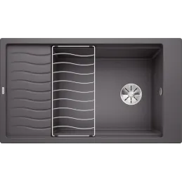 Lavello in gres Blanco ELON XL 8 S con griglia / Grigio roccia