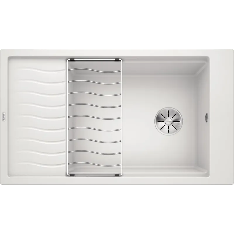 Lavello in gres Blanco ELON XL 8 S con griglia / Bianco