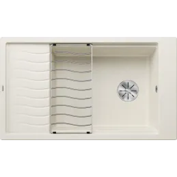 Lavello in gres Blanco ELON XL 8 S con griglia / Bianco soft