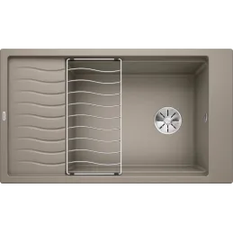 Lavello in gres Blanco ELON XL 8 S con griglia / Tartufo