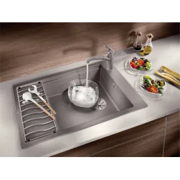 Lavello in gres Blanco ELON XL 8 S con griglia / Caffè