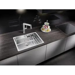 Lavello in acciaio inox Blanco ETAGON 500-IF/A / con guide scorrevoli