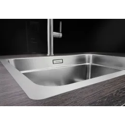 Lavello in acciaio inox Blanco ETAGON 500-IF/A / con guide scorrevoli