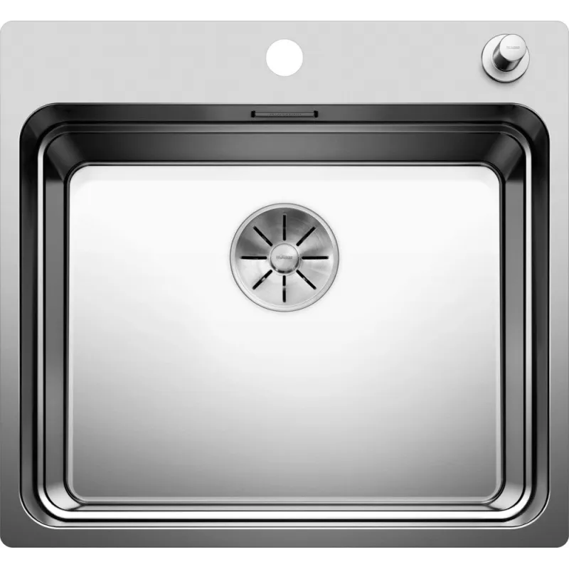 Lavello in acciaio inox Blanco ETAGON 500-IF/A / con guide scorrevoli