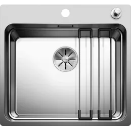 Lavello in acciaio inox Blanco ETAGON 500-IF/A / con guide scorrevoli