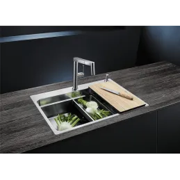 Lavello in acciaio inox Blanco ETAGON 500-IF/A