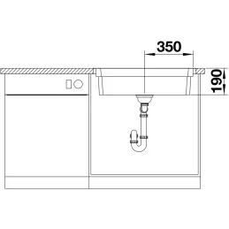 Lavello in acciaio inox Blanco ETAGON 500-IF/A