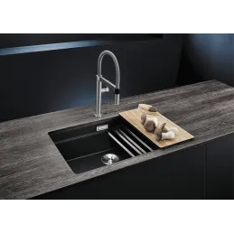 Lavello in gres BLANCO ETAGON 700 U / con guide scorrevoli