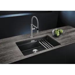 Lavello in gres BLANCO ETAGON 700 U / con guide scorrevoli