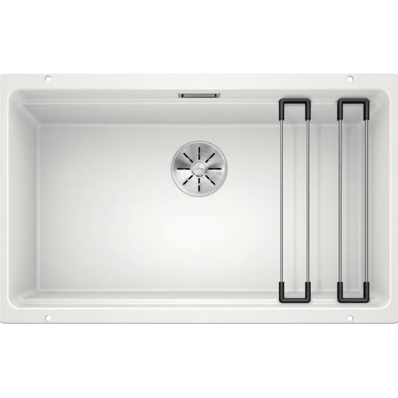 Lavello in gres Blanco ETAGON 700 U / con guide scorrevoli