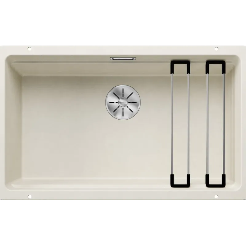 Lavello in gres Blanco ETAGON 700 U / con guide scorrevoli