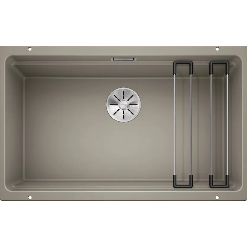 Lavello in gres Blanco ETAGON 700 U / con guide scorrevoli