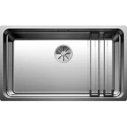 Lavello in acciaio inox Blanco ETAGON 700-U / con guide scorrevoli
