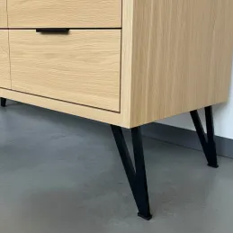Piedino per mobili JAPAN / Nero opaco