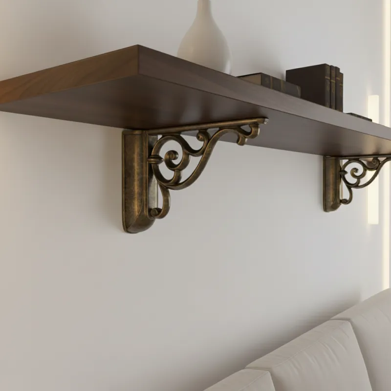 Supporto per mensola STRADIUS Mini / ottone anticato